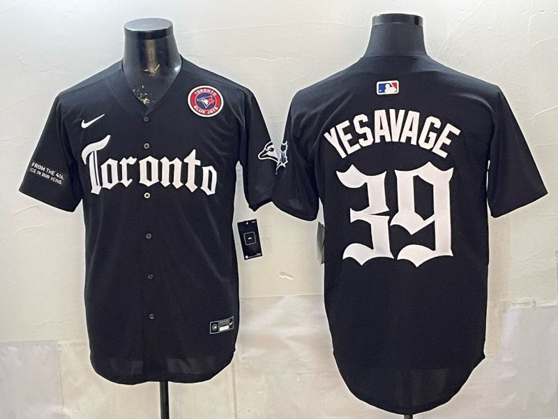 Men 2026 Toronto Blue Jays #39 Yesavage Black 5th generation Joint Name Nike MLB Jersey style 001->toronto blue jays->MLB Jersey